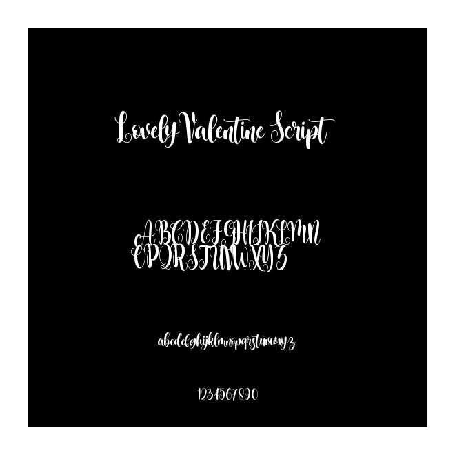 Lovely Valentine Script