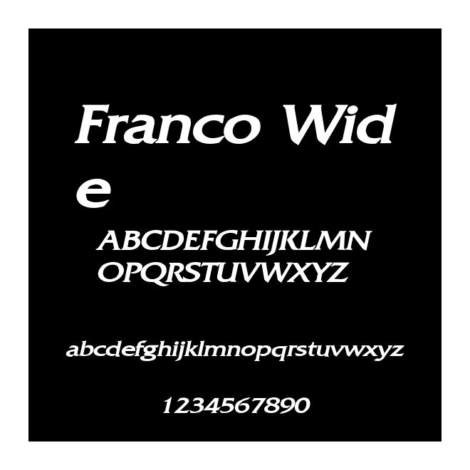Franco Wide