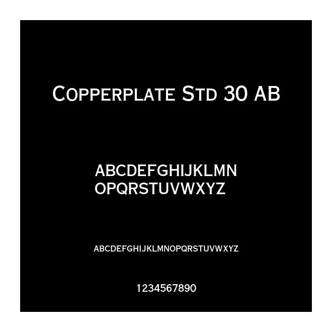 Copperplate Std 30 AB