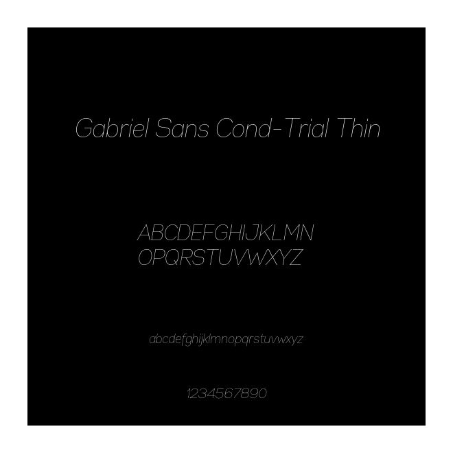 Gabriel Sans Cond-Trial Thin