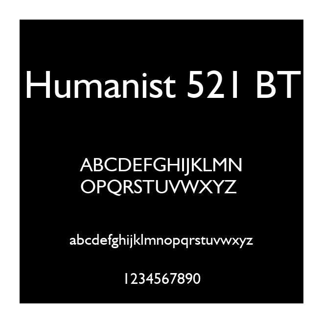 Humanist 521 BT