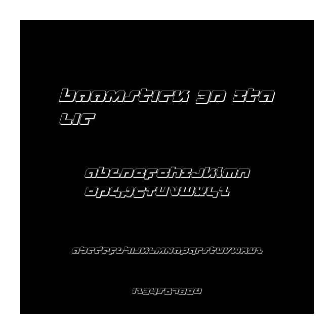 Boomstick 3D Italic