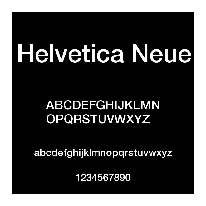 Helvetica Neue