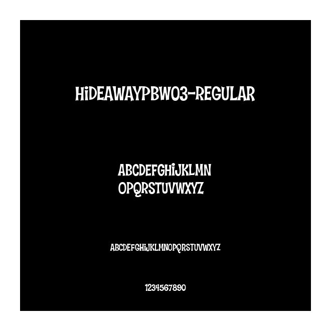 HideawayPBW03-Regular