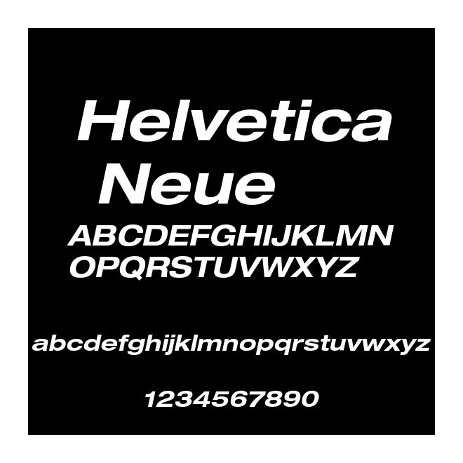 Helvetica Neue