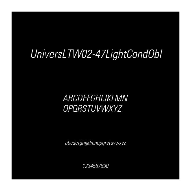 UniversLTW02-47LightCondObl