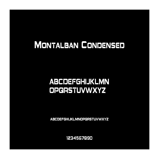 Montalban Condensed