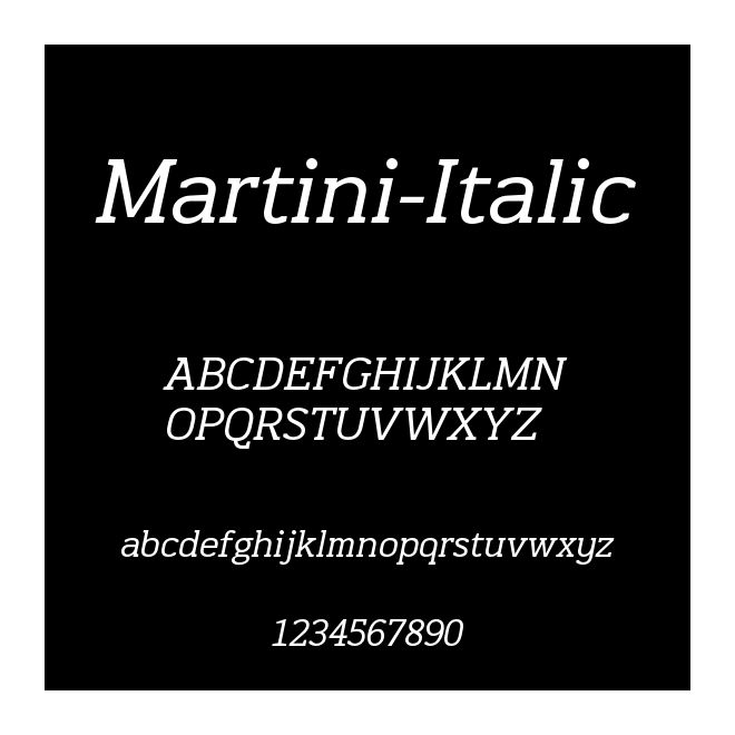 Martini-Italic