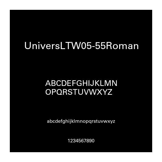 UniversLTW05-55Roman