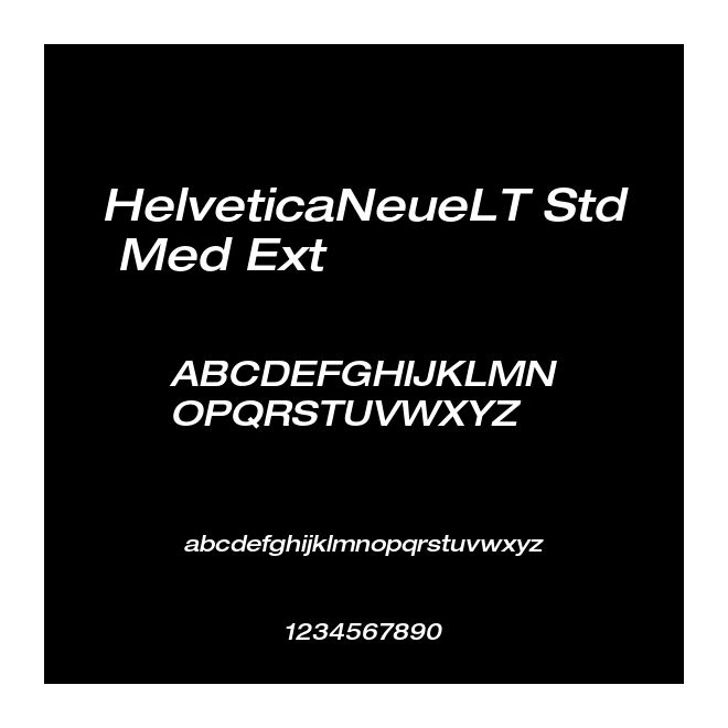 HelveticaNeueLT Std Med Ext