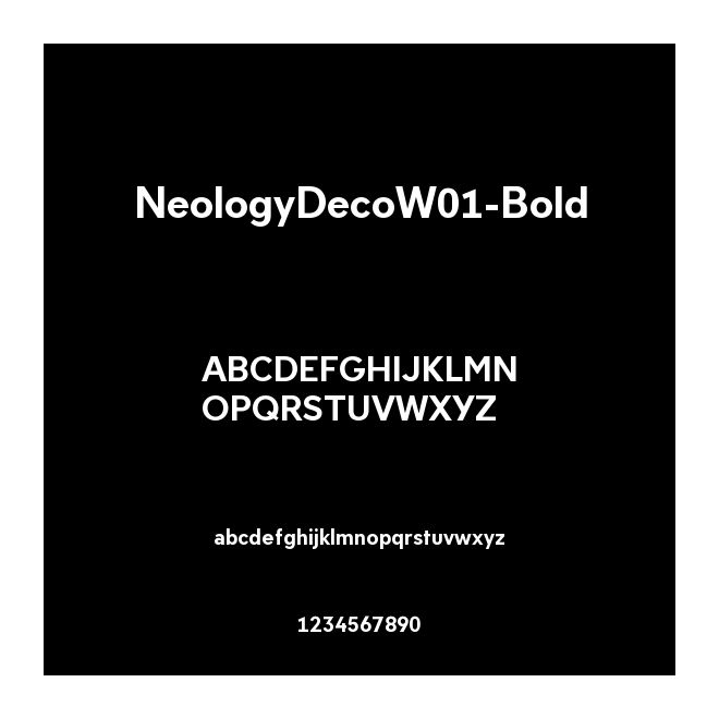 NeologyDecoW01-Bold