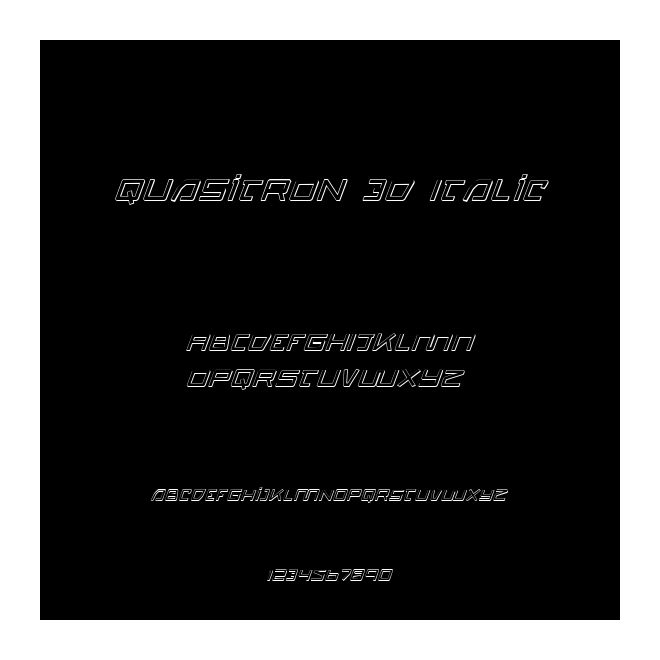 Quasitron 3D Italic