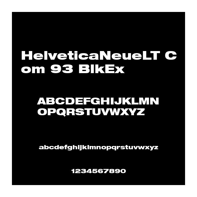 HelveticaNeueLT Com 93 BlkEx