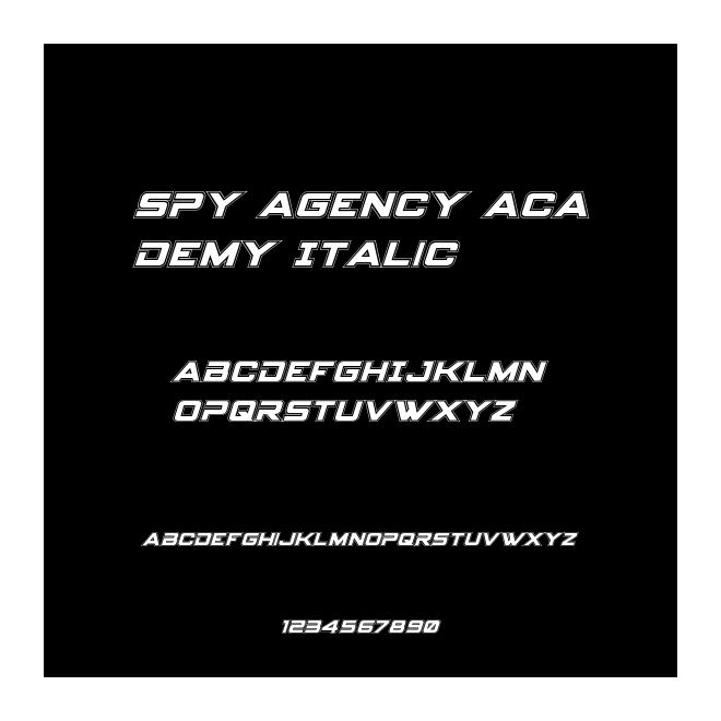 Spy Agency Academy Italic