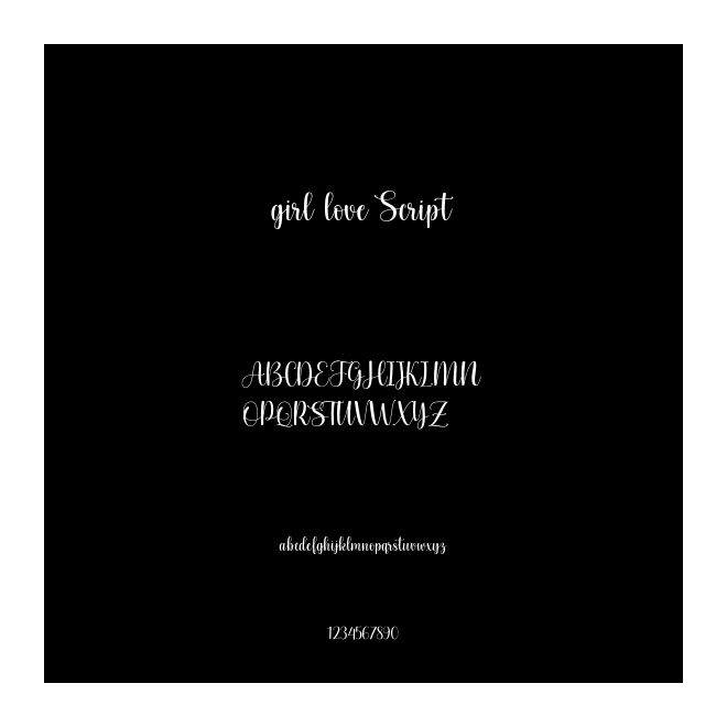 girl love Script