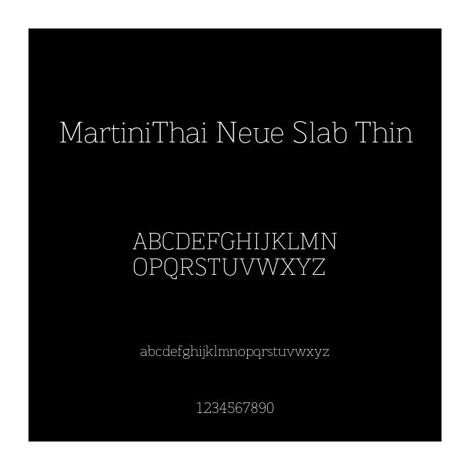 MartiniThai Neue Slab Thin