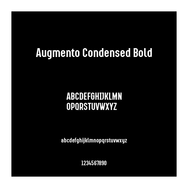 Augmento Condensed Bold