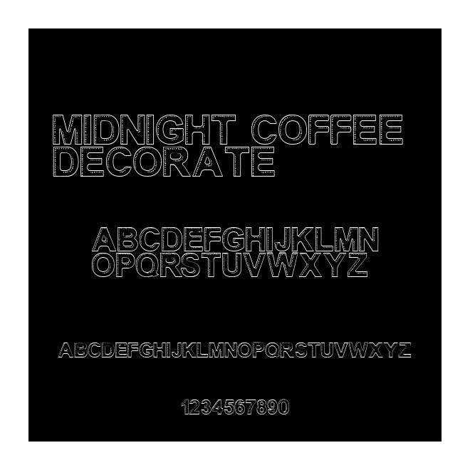 Midnight Coffee Decorate