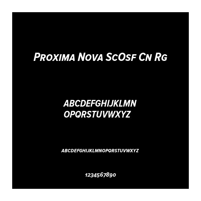 Proxima Nova ScOsf Cn Rg