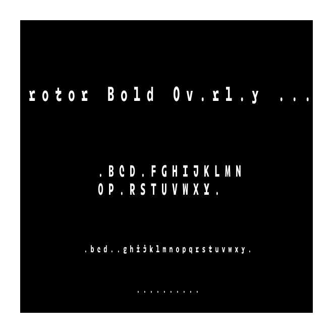 rotor Bold Overlay 315