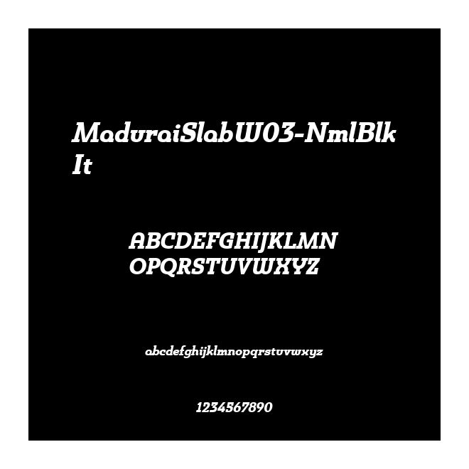 MaduraiSlabW03-NmlBlkIt