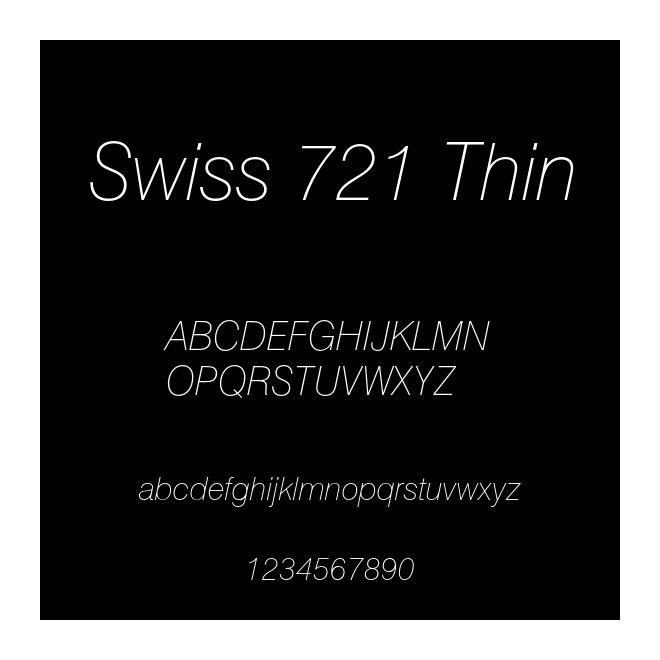 Swiss 721 Thin