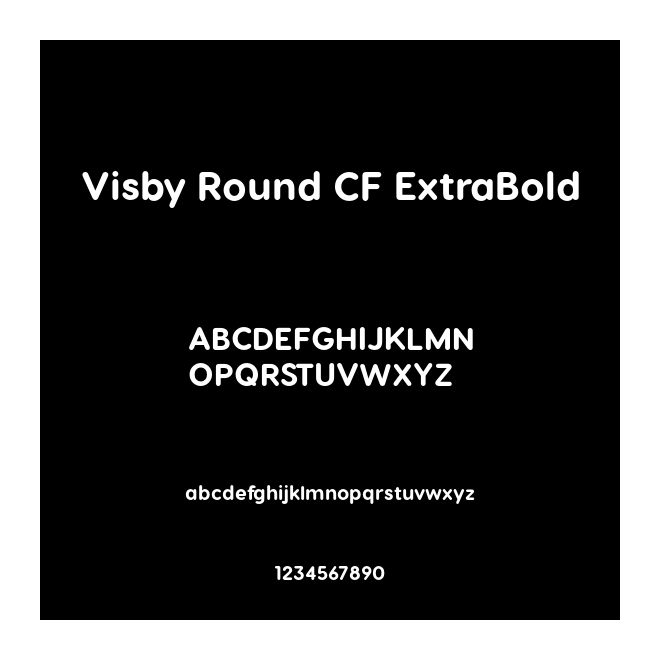 Visby Round CF ExtraBold