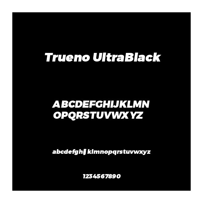 Trueno UltraBlack