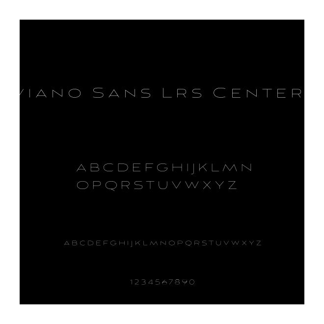 Aviano Sans Lrs CenterLn
