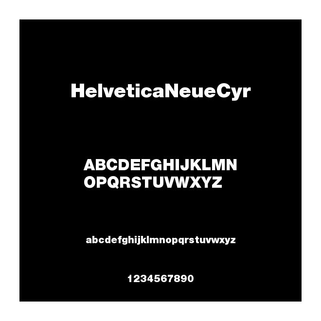 HelveticaNeueCyr