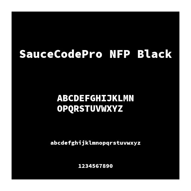 SauceCodePro NFP Black