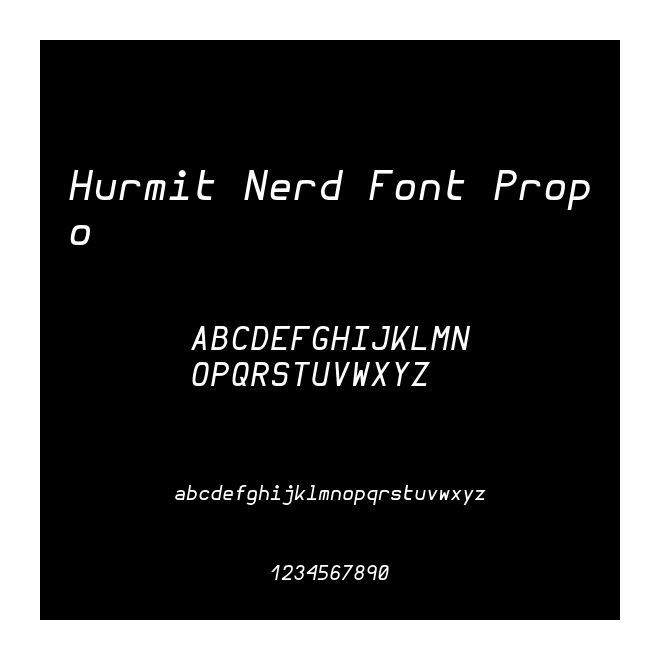 Hurmit Nerd Font Propo