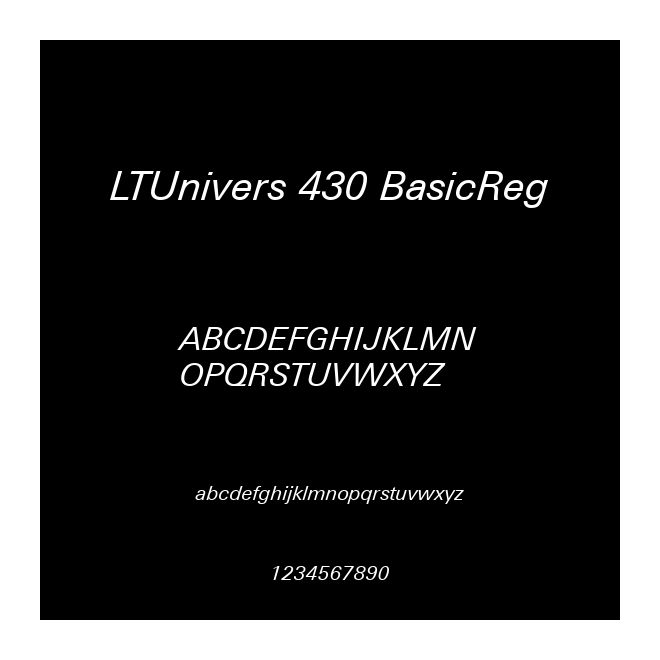 LTUnivers 430 BasicReg