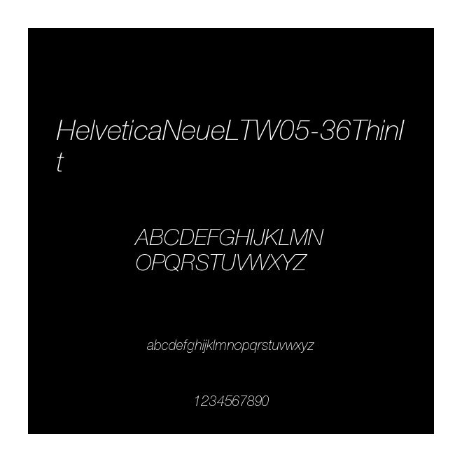 HelveticaNeueLTW05-36ThinIt