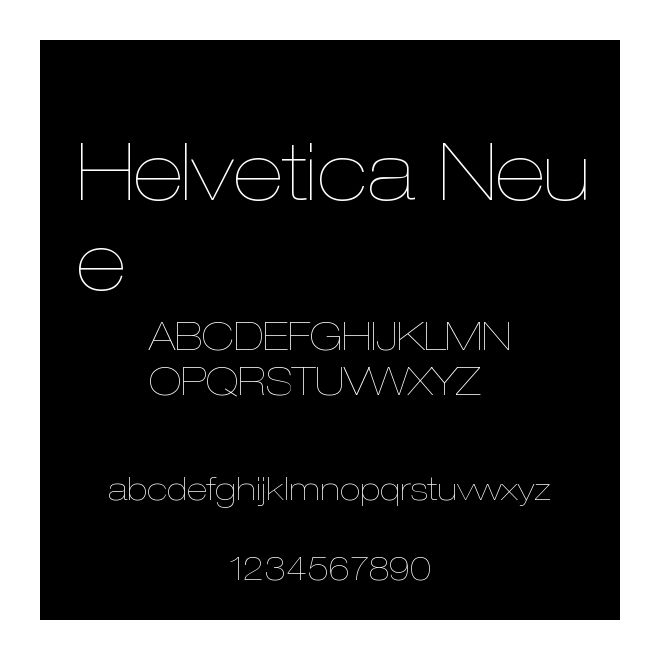 Helvetica Neue