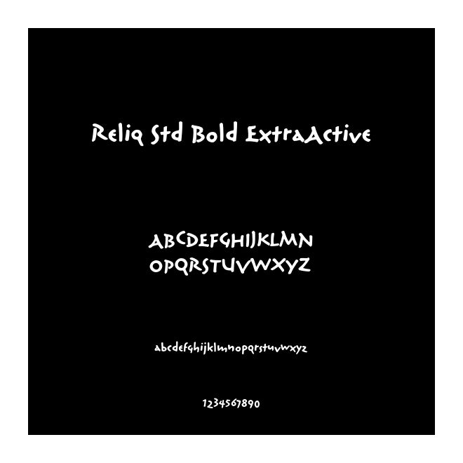 Reliq Std Bold ExtraActive