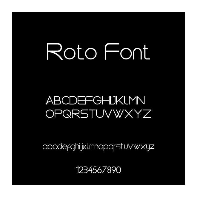 Roto Font