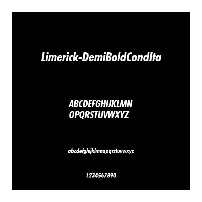 Limerick-DemiBoldCondIta