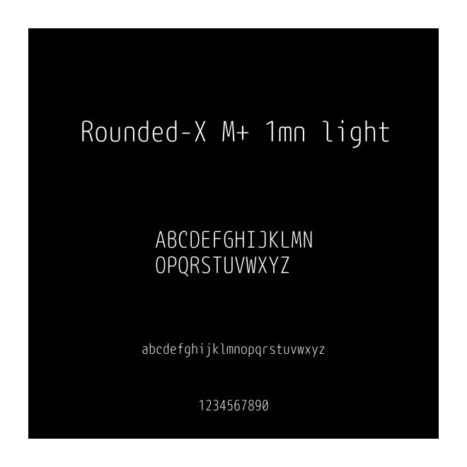 Rounded-X M+ 1mn light