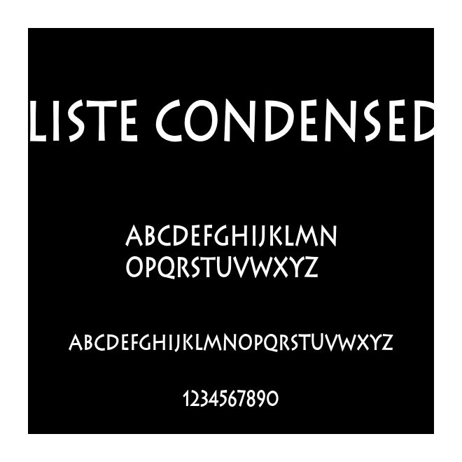 Liste Condensed