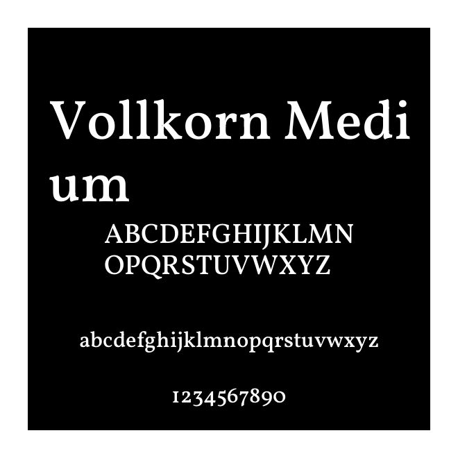 Vollkorn Medium