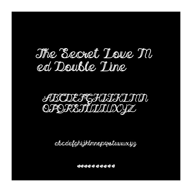 The Secret Love Med Double Line