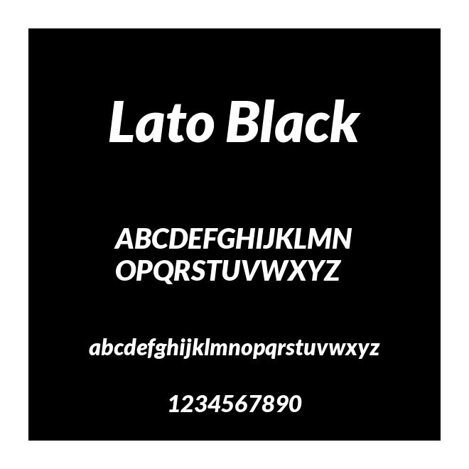 Lato Black
