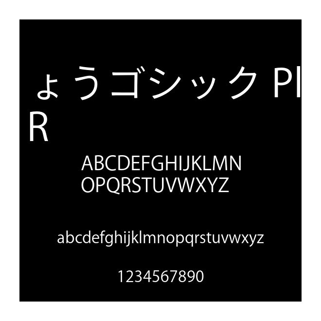 りょうゴシック PlusN R