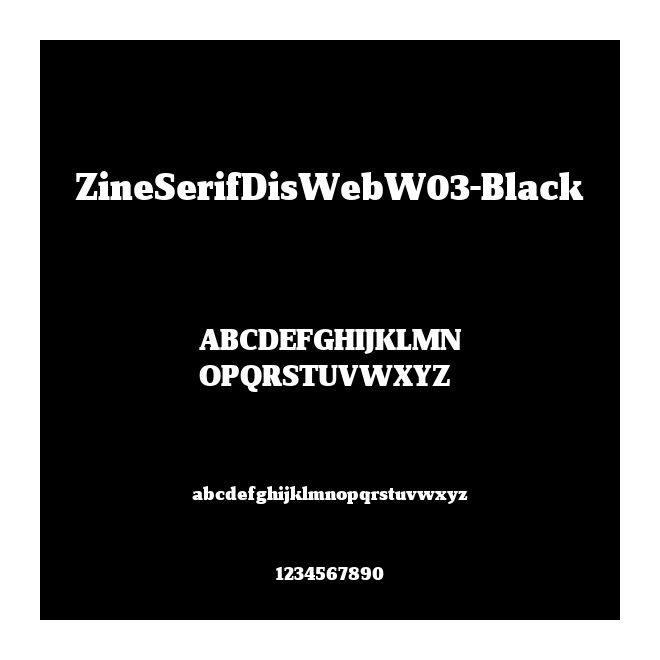 ZineSerifDisWebW03-Black