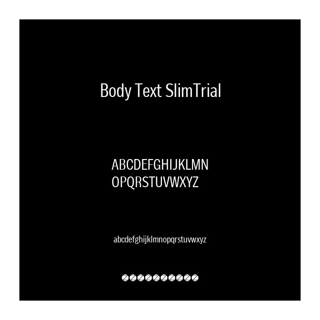 Body Text SlimTrial