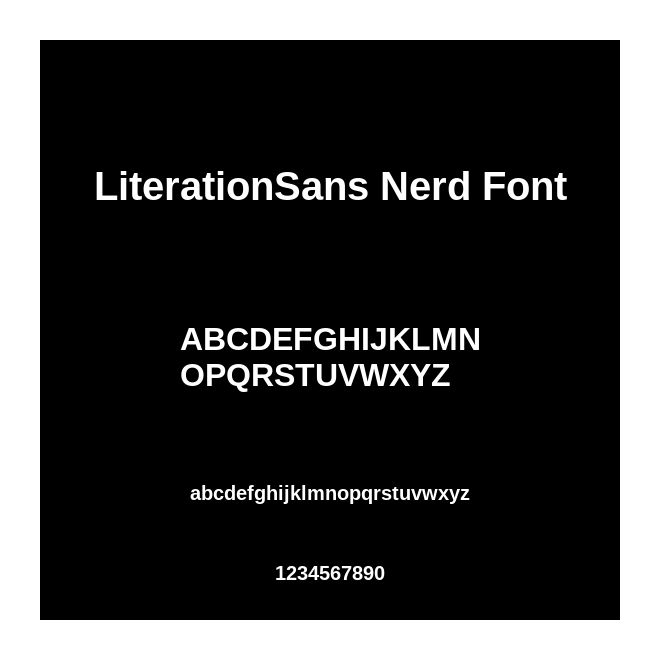 LiterationSans Nerd Font