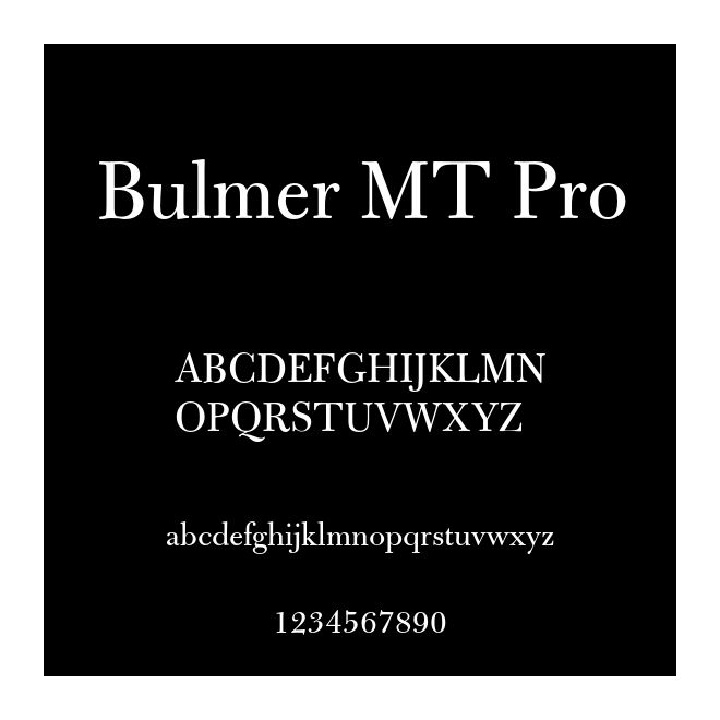 Bulmer MT Pro