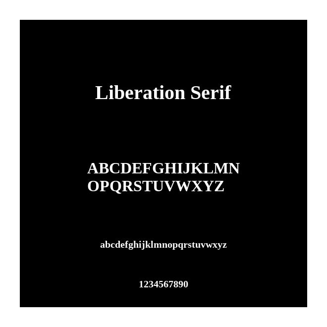 Liberation Serif