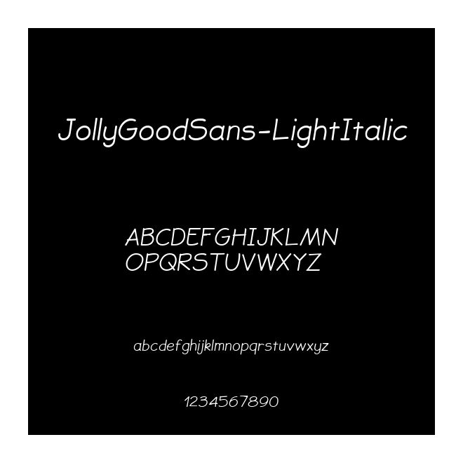JollyGoodSans-LightItalic